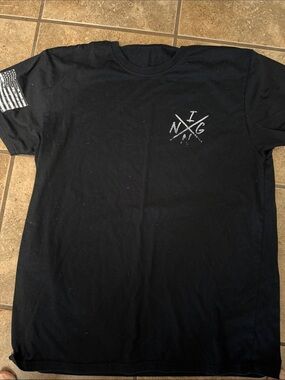 Men's Black Graphic Crewneck T-Shirt